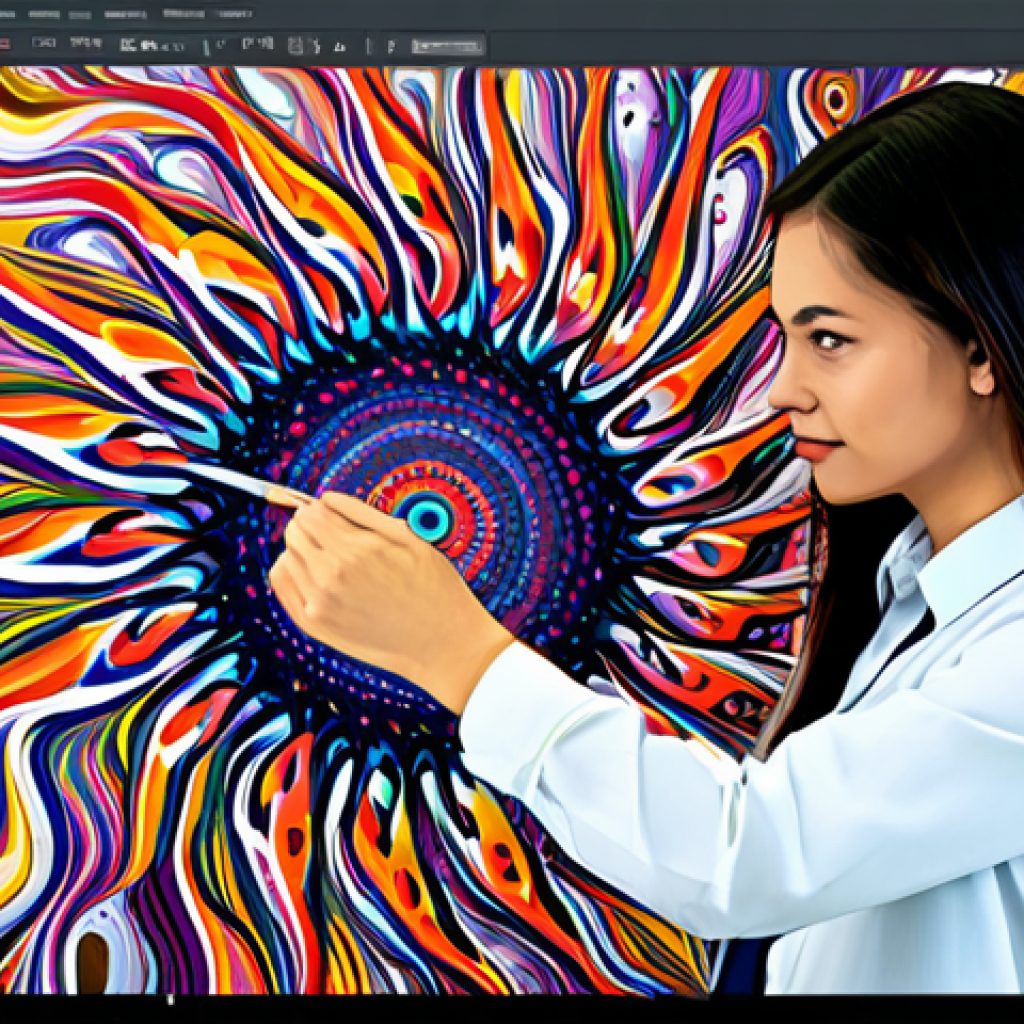 생성형 AI를 통해 가능해진 새로운 예술 형식 - AI Art Creation**

"A professional artist, fully clothed in a studio, using a computer to generate a...